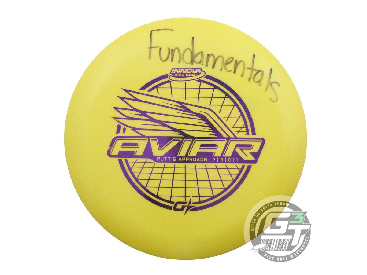 USED Innova GStar Aviar 168g Yellow Purple Foil Putter Golf Disc