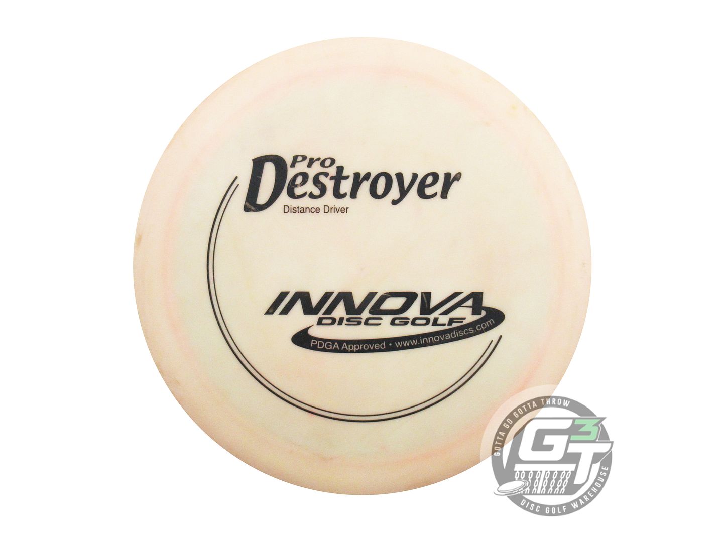 USED Innova Pro Destroyer 169g Lt. Pink Black Stamp PFN Distance Driver Disc