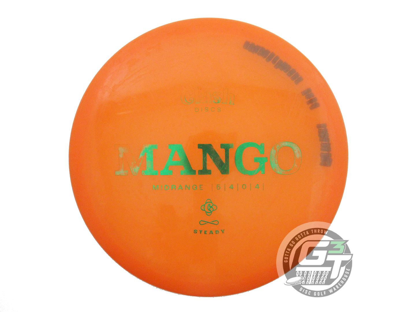 USED Clash Discs Steady Mango 172g Orange Green Foil Midrange Golf Disc