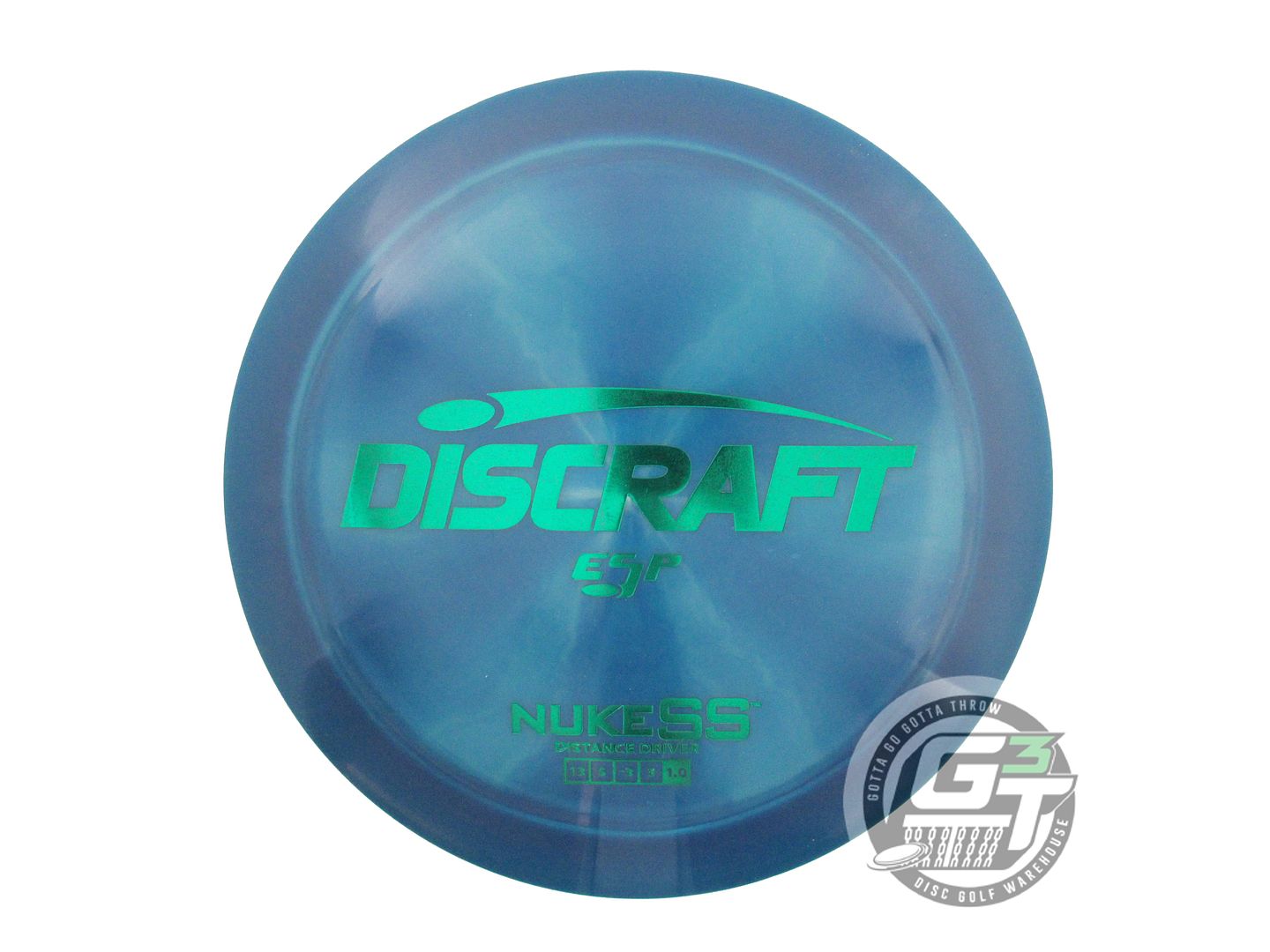 NOS Discraft ESP Nuke SS 176g Blue Green Foil Distance Driver Golf Disc