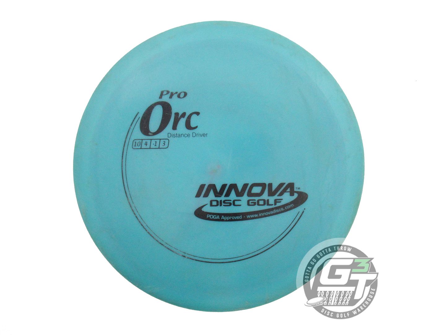 USED Innova Pro Orc 173g Teal Black Stamp Distance Driver Golf Disc