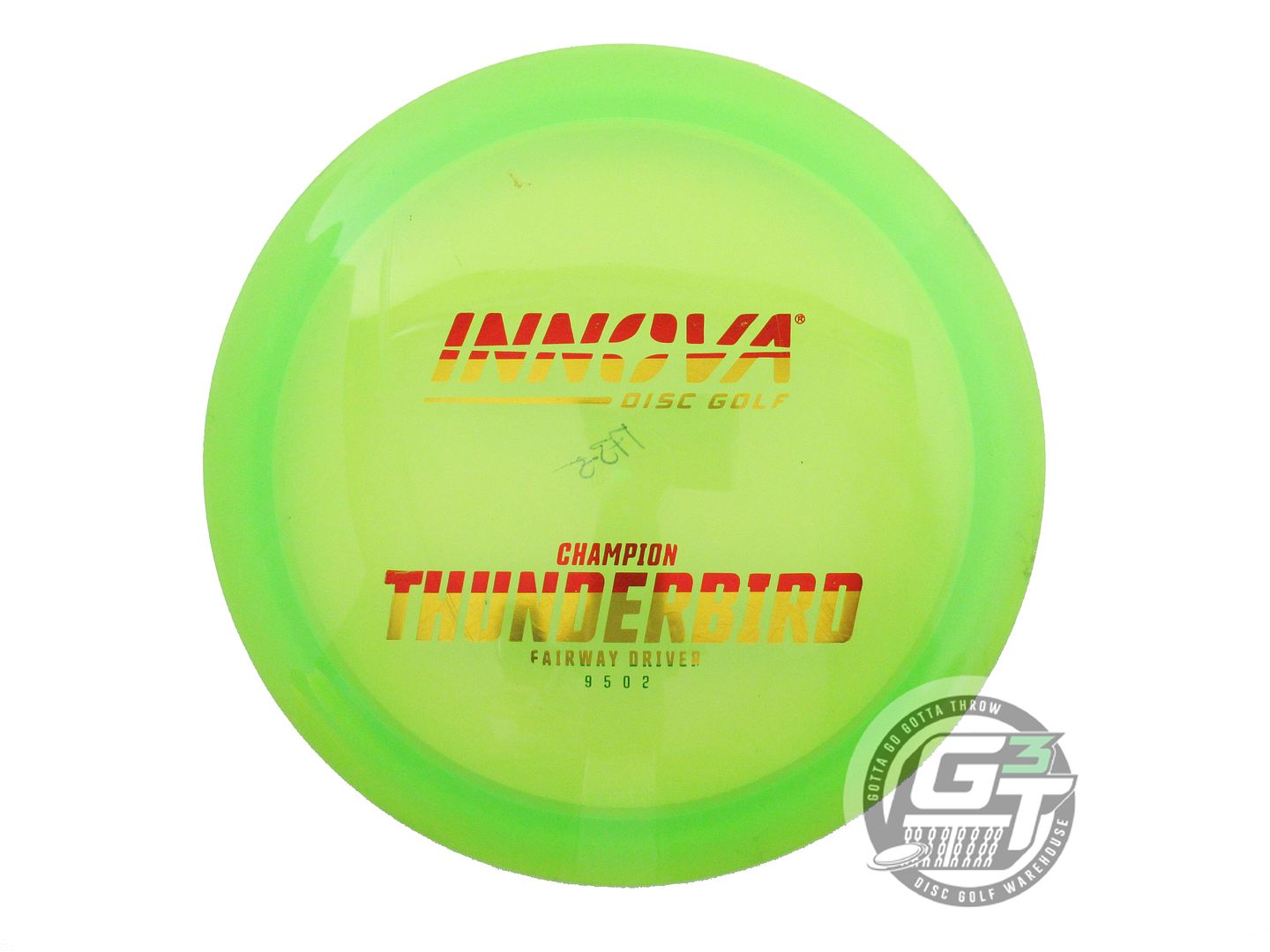 USED Innova Champion Thunderbird 173g Lime Rasta Foil Distance Driver Golf Disc
