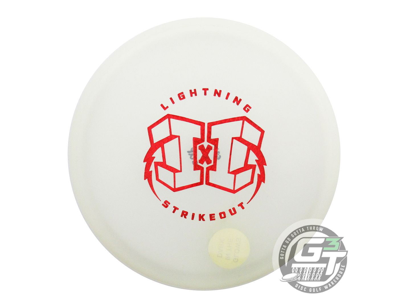 USED Lightning X-OUT Glow Standard #2 Upshot 123g Red Foil Putter Golf Disc
