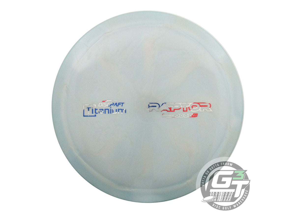 USED Discraft Titanium Raptor 178g Teal-Gray Distance Driver Golf Disc ...