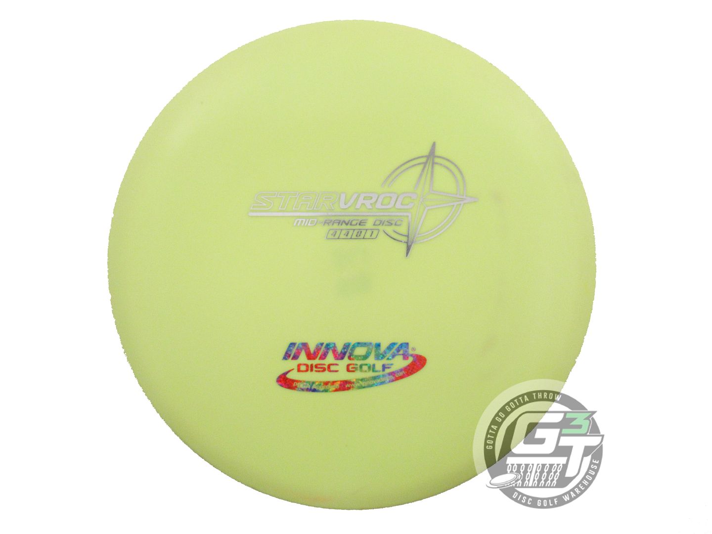 USED Innova Star VRoc 175g Yellow Silver & Fireworks Foil Midrange Golf Disc