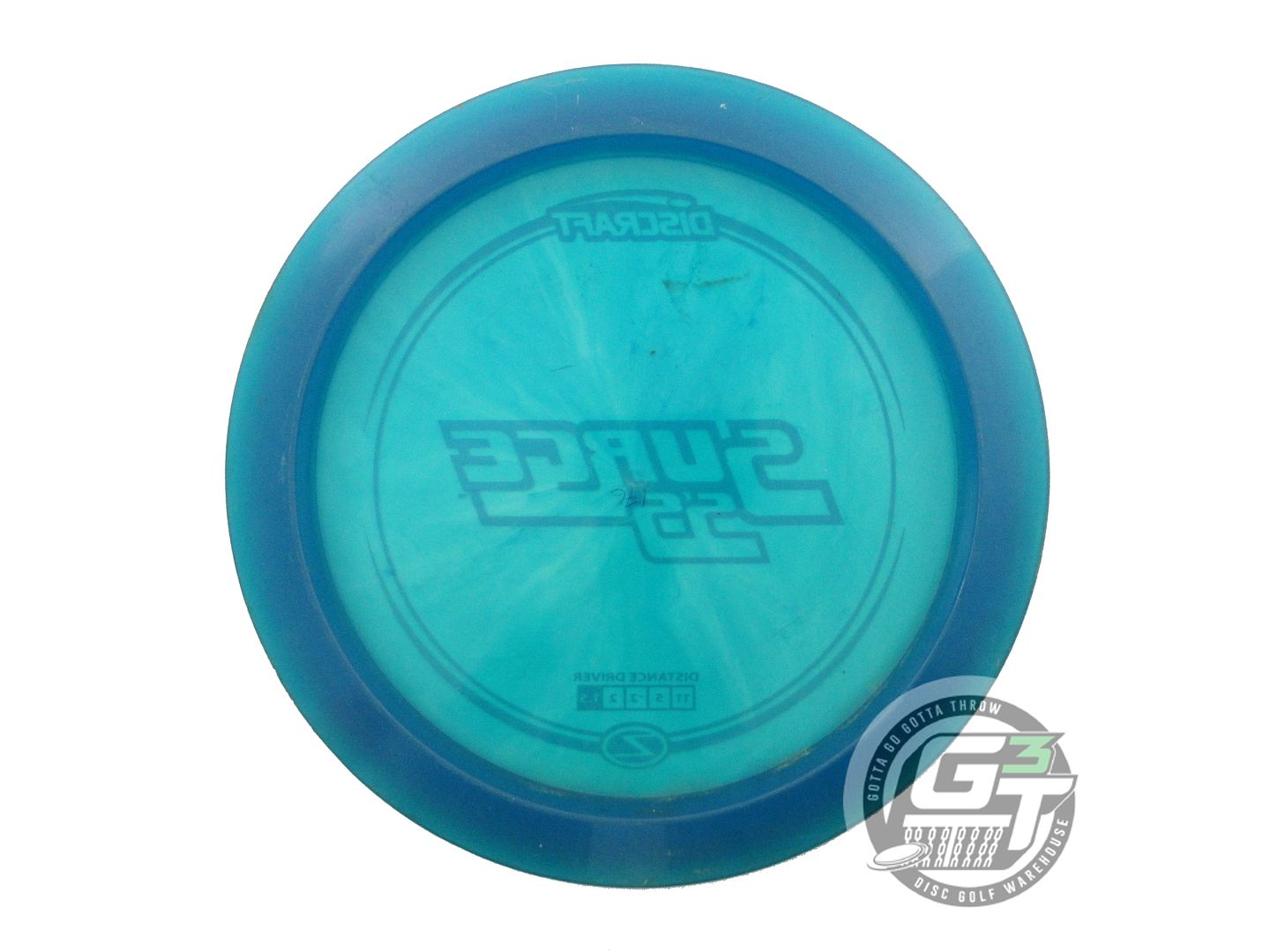 USED Discraft Z Surge SS 176g Blue Sky Blue Stamp Distance Driver Golf Disc