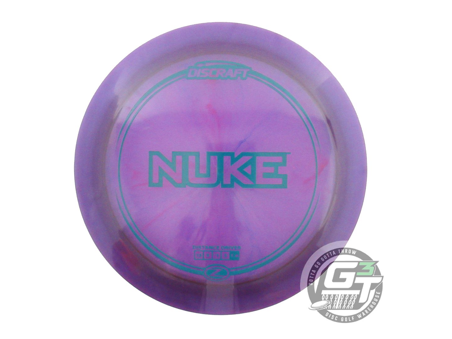 NOS Discraft Z Nuke 178g Purple Green Stamp B Distance Driver Golf Disc