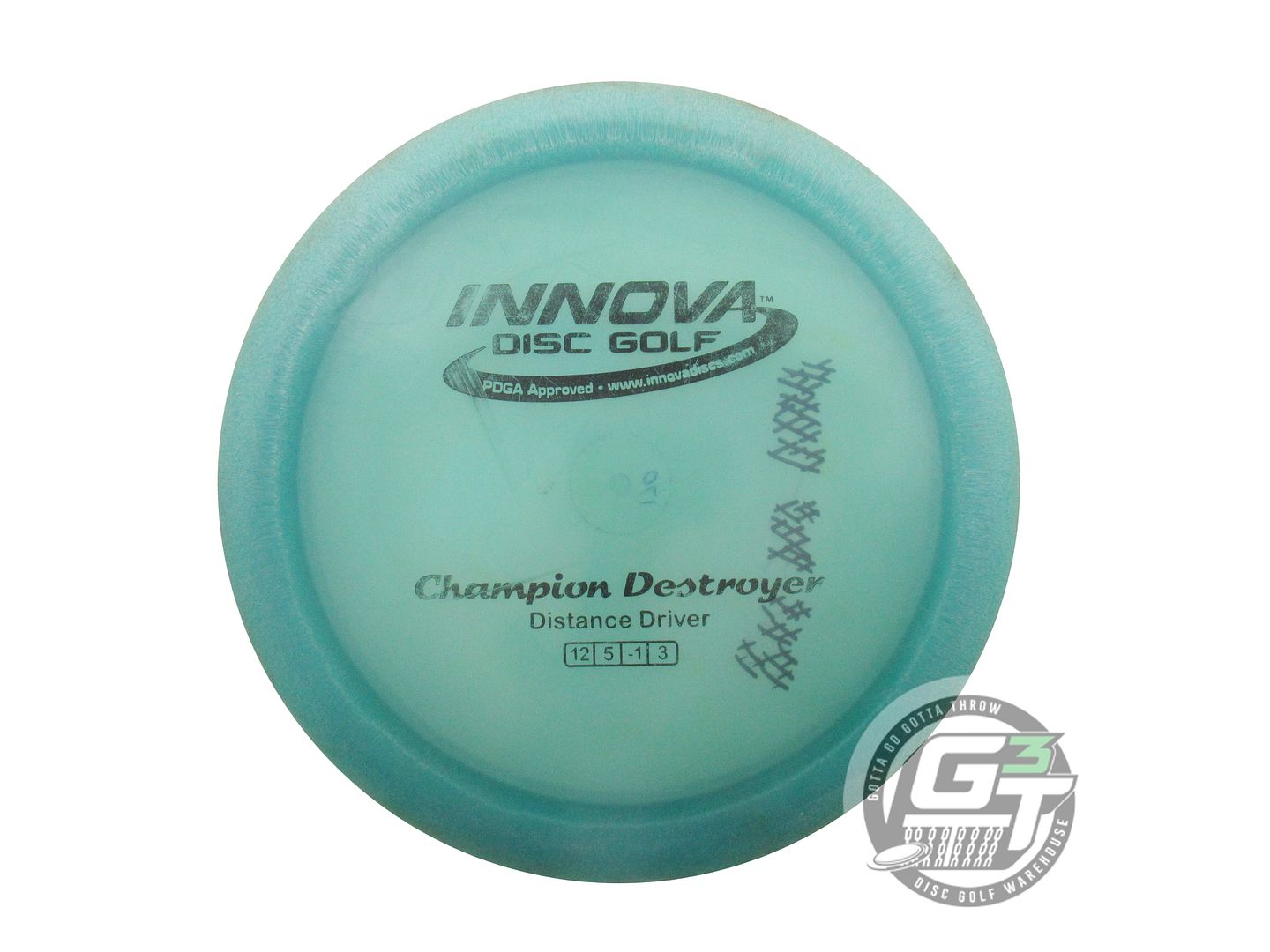 USED Innova Champion Destroyer 170g Blue Black Stamp Distance Driver Golf Disc