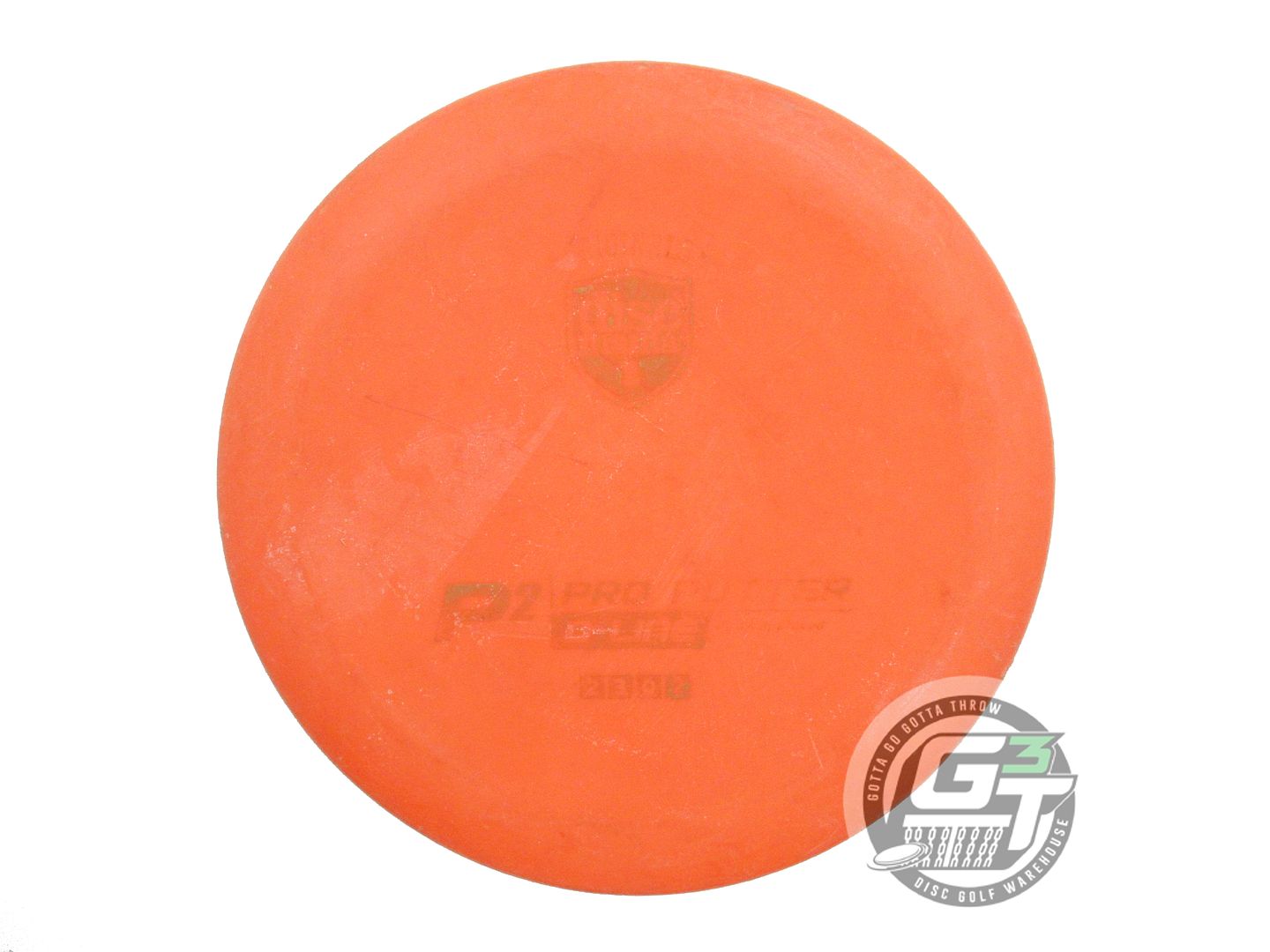 USED DiscMania D-Line P2 175g Orange Wiped Stamp Putter Golf Disc