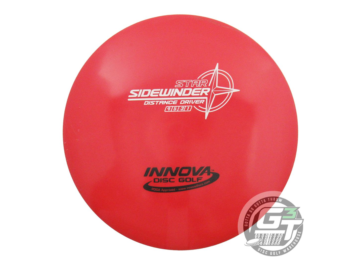 USED Innova Star Sidewinder 152g Red White & Black Stamp Distance Driver Disc