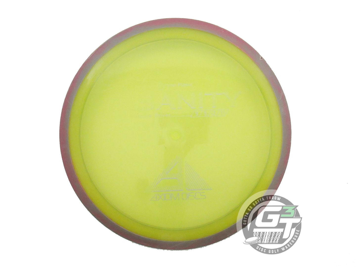 USED Axiom Discs Proton Insanity 175g Yellow Lilac Rim Distance Driver Golf Disc