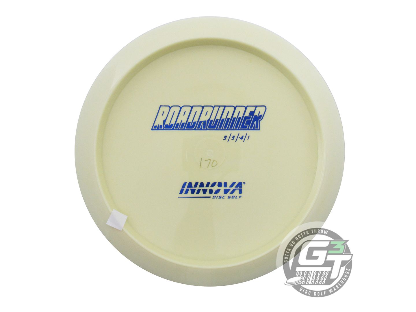 NOS Innova Backstamp Star Roadrunner 170g Lt. Yellow Blue Foil Driver Golf Disc