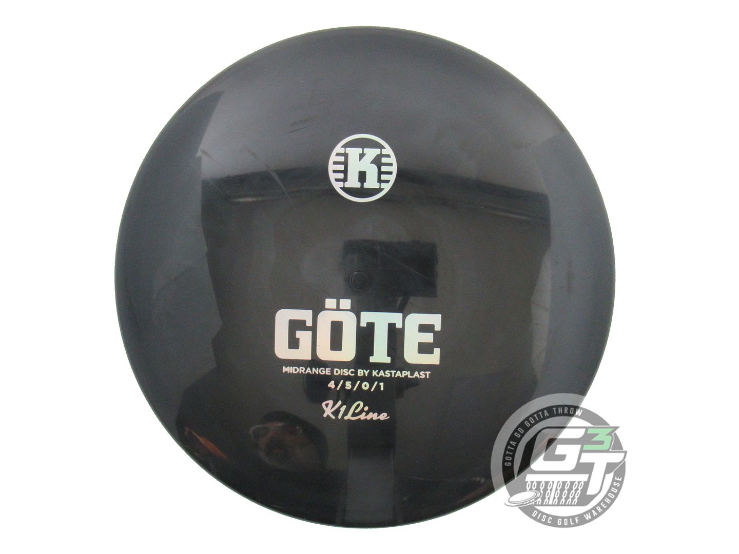 USED Kastaplast K1 Gote 178g Black Silver Holo Foil Midrange Golf Disc