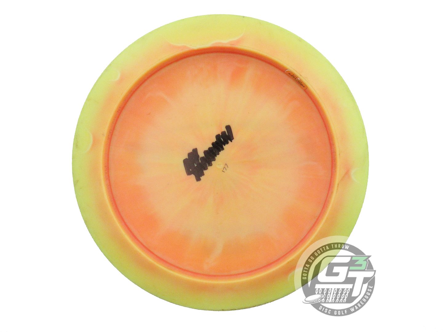 USED Discraft ESP Nuke OS 177g Yellow Red Weave Foil Distance Driver Golf Disc