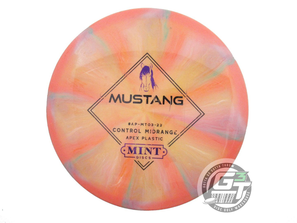 USED Mint Discs Swirly Apex Mustang 174g Orange-Yellow Midrange Golf Disc