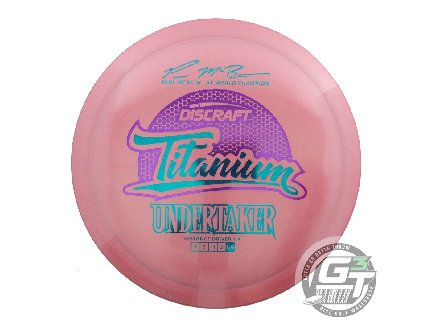 Discraft Titanium Undertaker [Paul McBeth 5X] Distance Driver Golf Disc (Individually Listed)