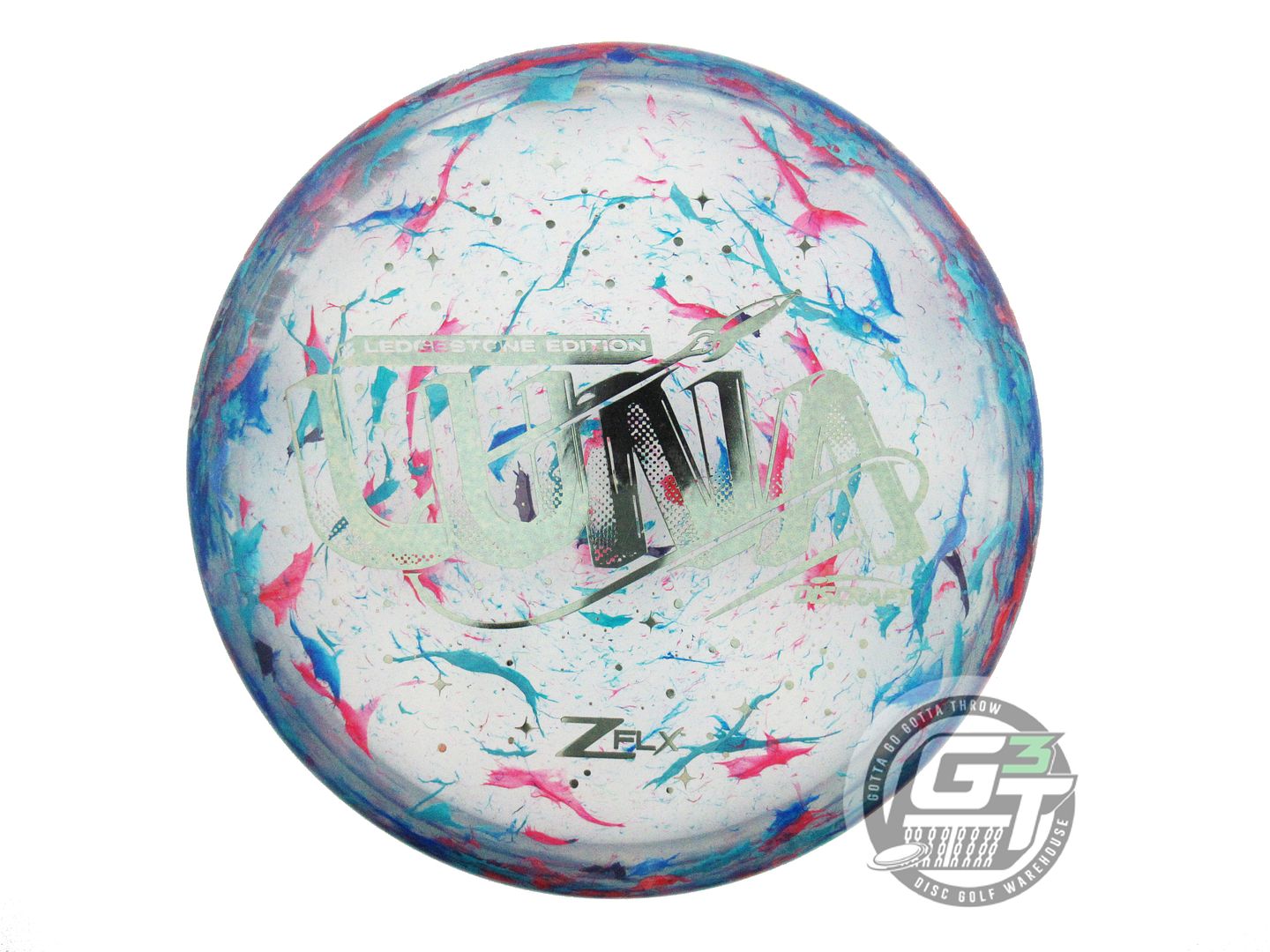 USED Discraft [LEDGESTONE] Super Z FLX Luna 175g Gray Foil Putter Golf Disc