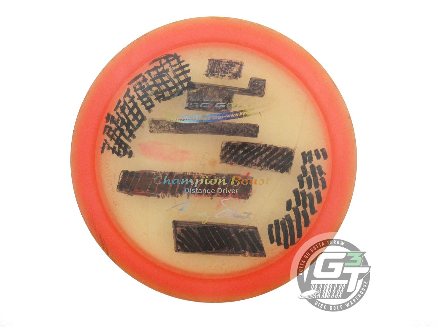 USED Innova Champion Beast 172g Coral Rainbow Foil PFN Distance Driver Golf Disc