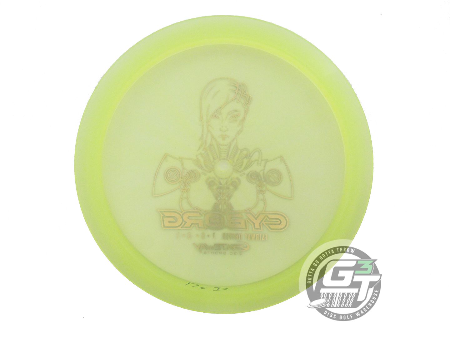 NOS Gateway Diamond Cyborg 176g Yellow Purple Foil Fairway Driver Golf Disc