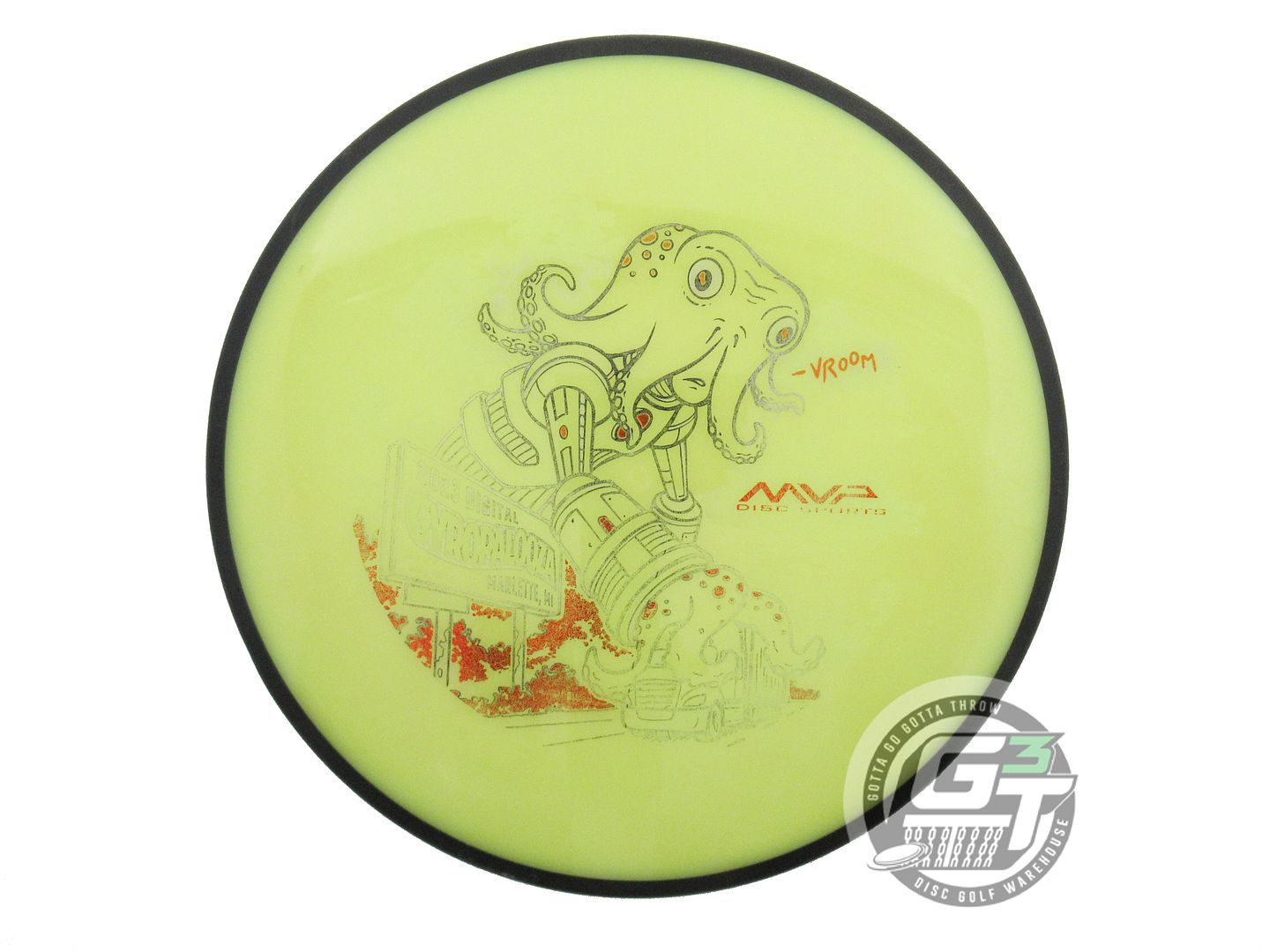 USED MVP Disc Sports Neutron Detour 176g Yellow GYROPALOOZA Midrange Golf Disc