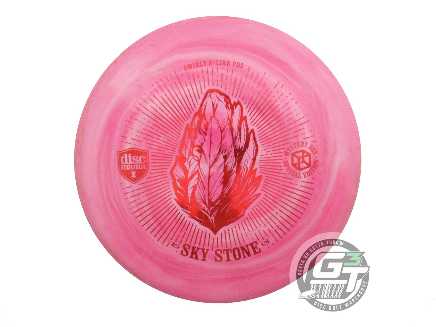 USED DiscMania SKY STONE Swirl S-Line PD2 175g Pink Red Foil A Driver Golf Disc