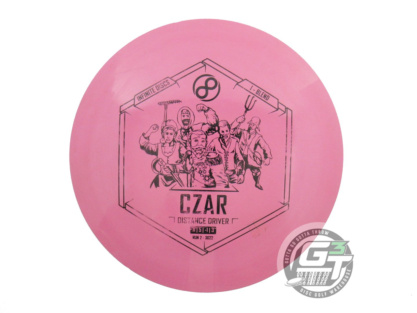 USED Infinite I-Blend Czar 169g Pink Black Stamp Distance Driver Golf Disc