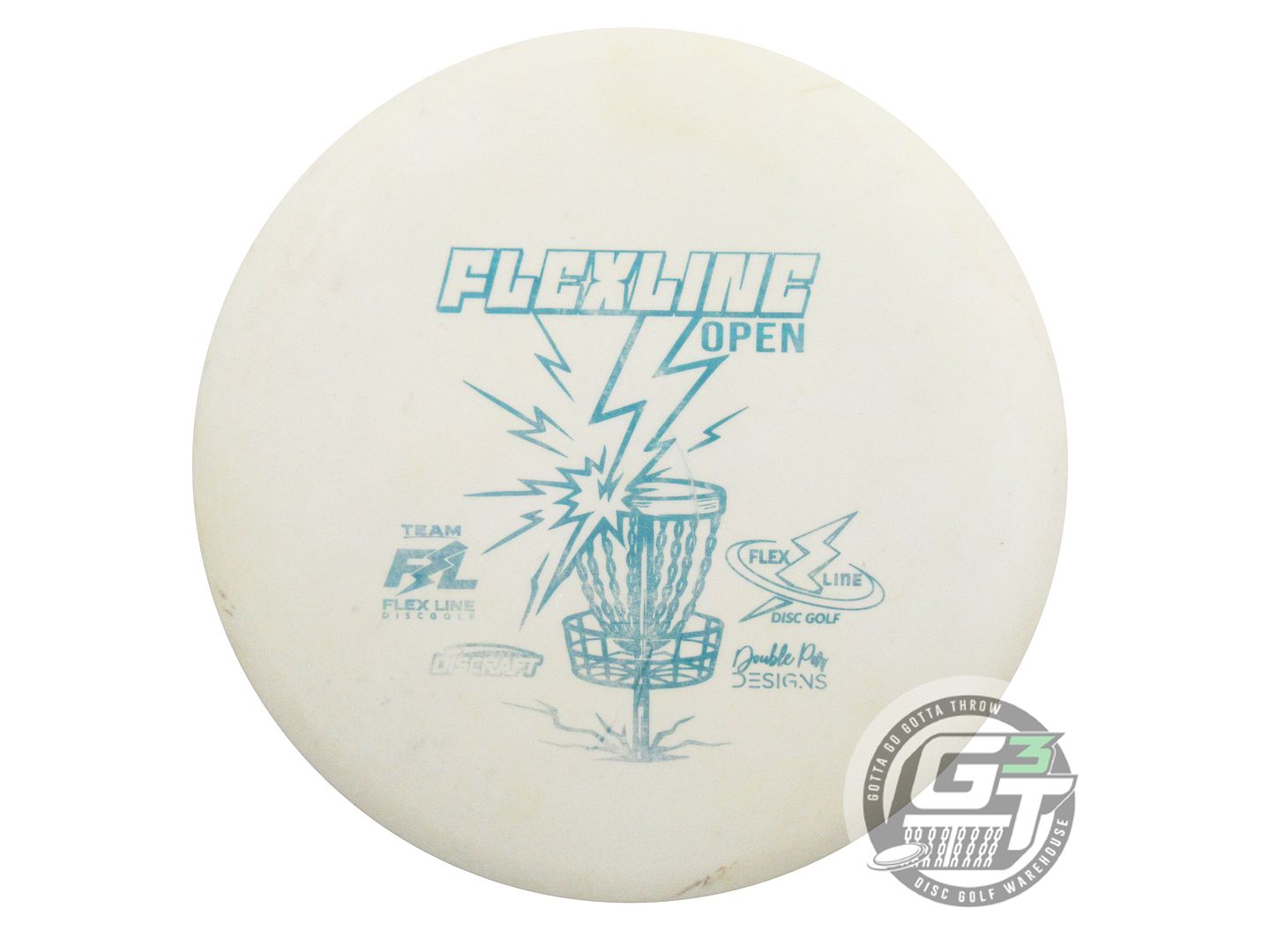 USED Discraft ESP FLX Buzzz 178g White Blue Foil Midrange Golf Disc