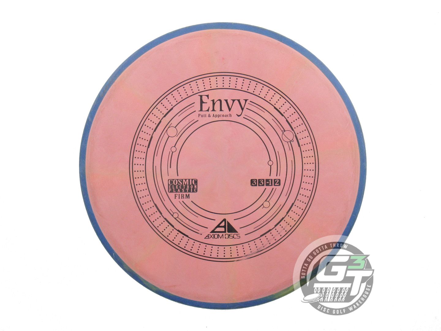 USED Axiom Discs Cosmic Electron Firm Envy 171g Pink-Peach Blue Rim Putter Disc