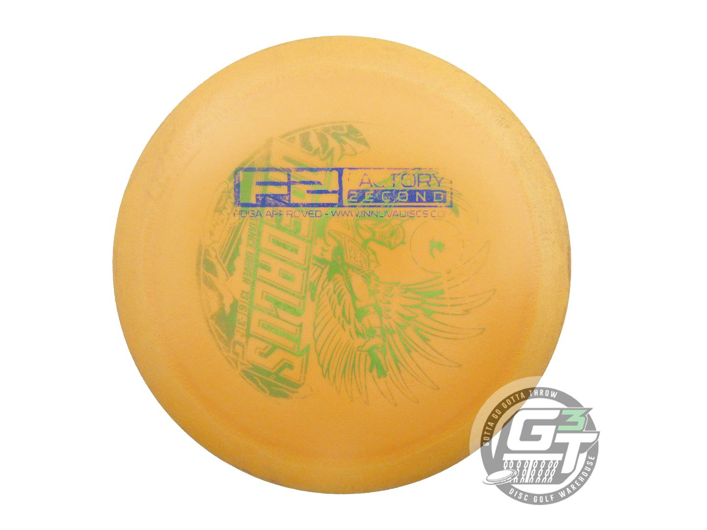 USED Innova X-OUT GStar Daedalus 164g Marigold Distance Driver Golf Disc