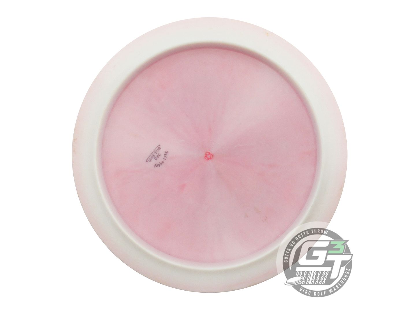 USED Lone Star Alpha Curl 173g White-Pink Lime Foil Distance Driver Golf Disc