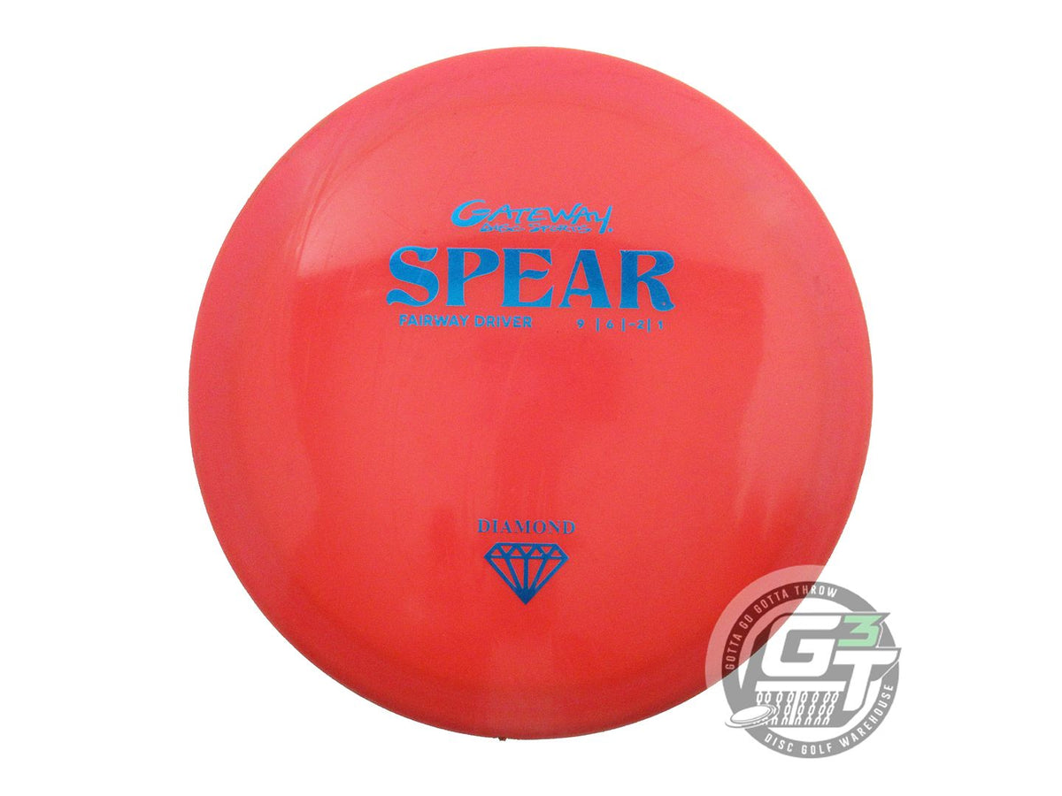 USED Gateway Diamond Spear 175g Red Blue Foil Fairway Driver Golf Disc