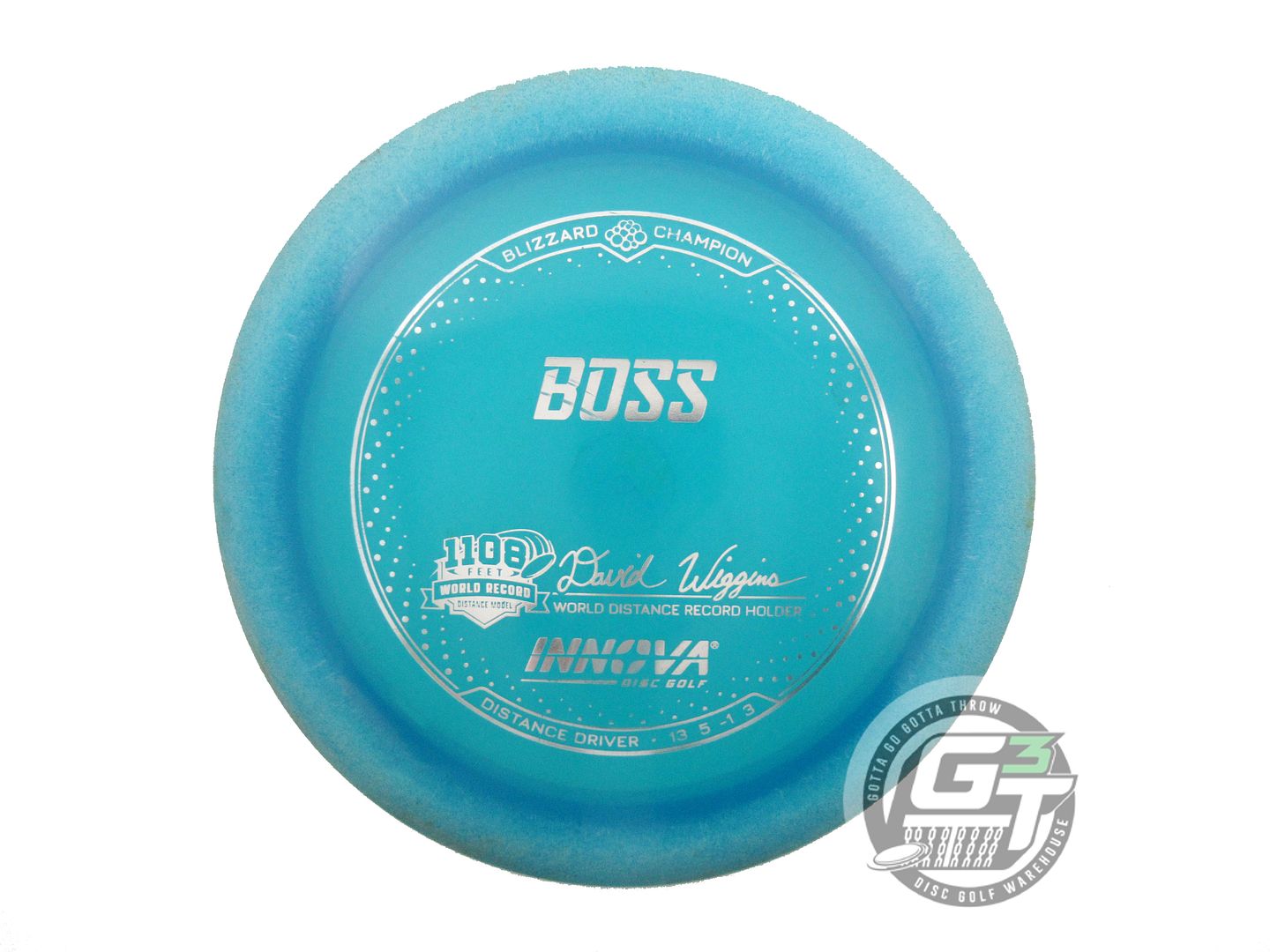 USED Innova Blizzard Boss 157g Teal Silver Foil Distance Driver Golf Disc
