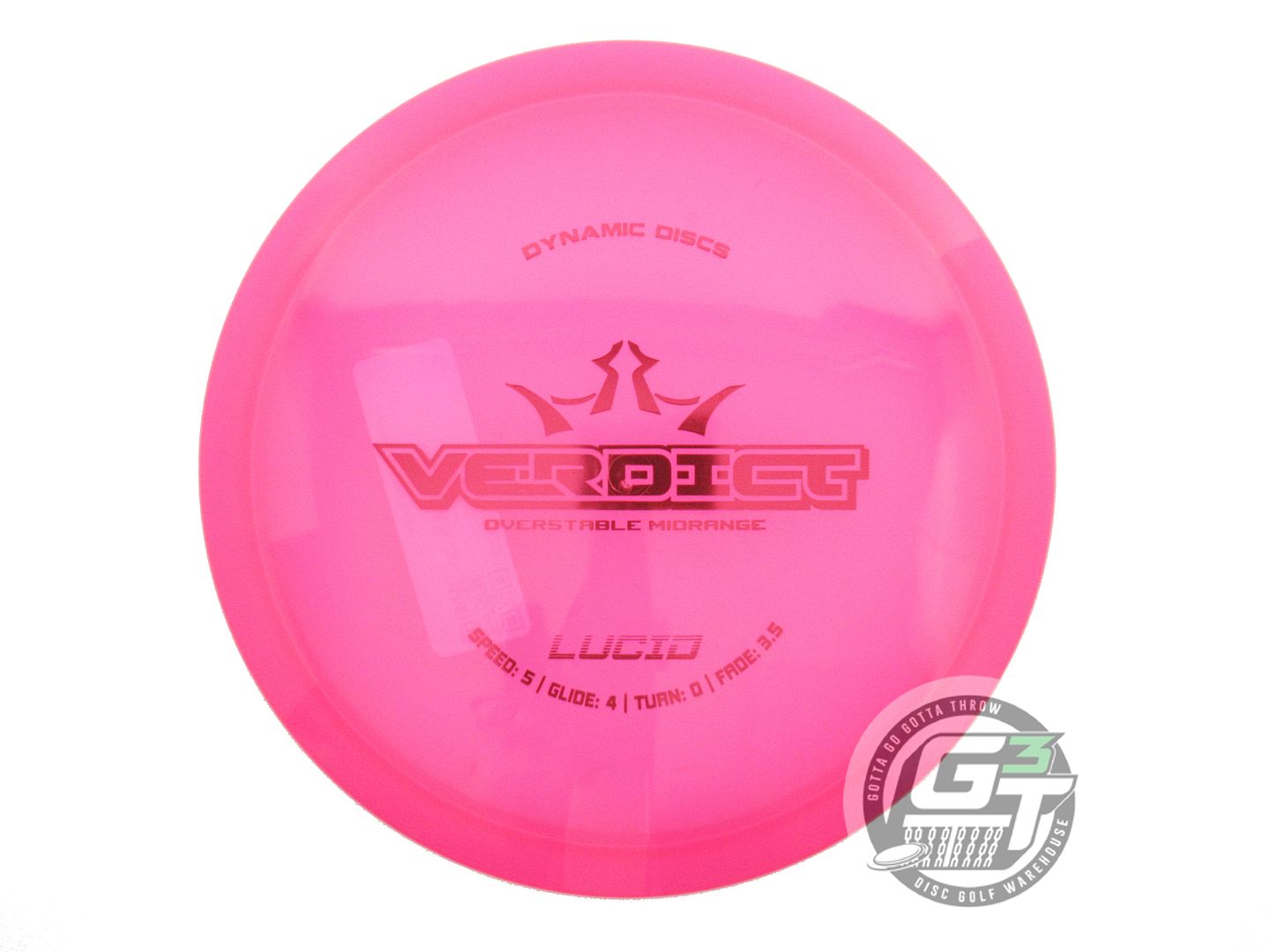 Dynamic Discs Lucid Verdict Midrange Golf Disc (Individually Listed)