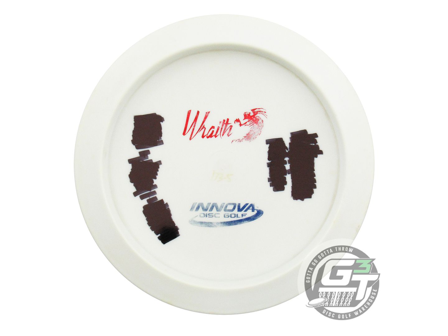 USED Innova Backstamp Star Wraith 174g White Red & Blue Foil Driver Golf Disc