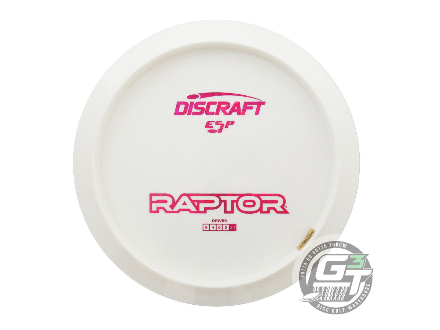 Discraft Dye Pack Bottom Stamp ESP Raptor Distance Driver Golf Disc (Individually Listed) - Gotta Go Gotta Throw