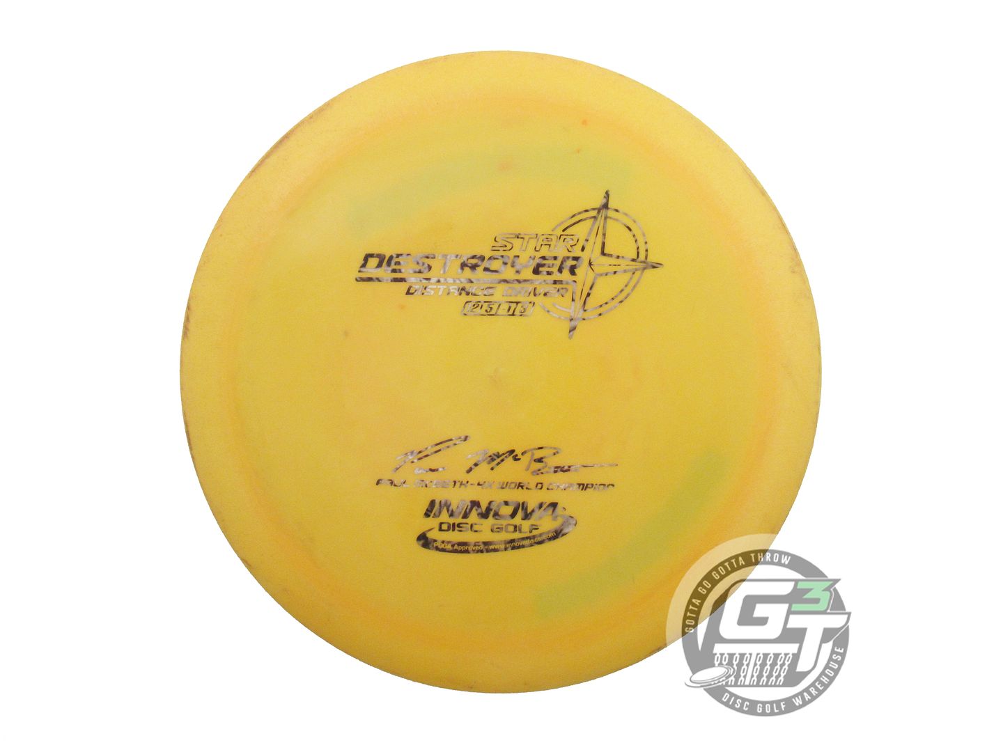 USED Innova [McBETH] Star Destroyer 163g Marigold Snake Foil Driver Golf Disc