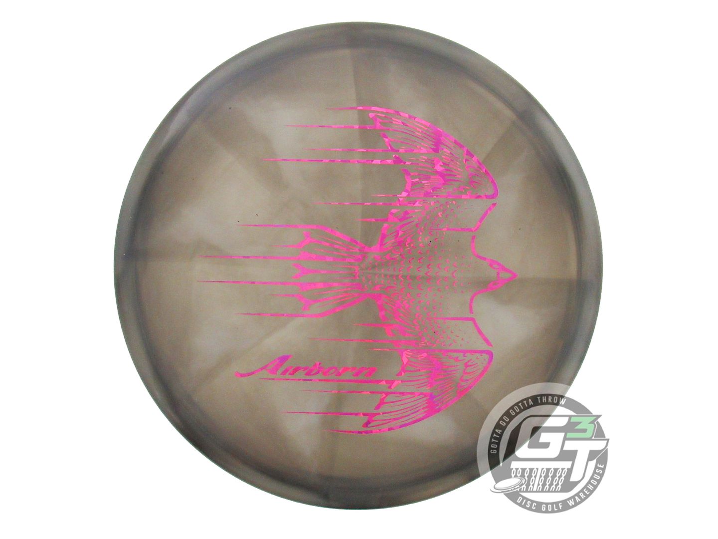 USED Discraft [AIRBORN] Swirl Z Zone 177g Gray Magenta Shatter Putter Golf Disc