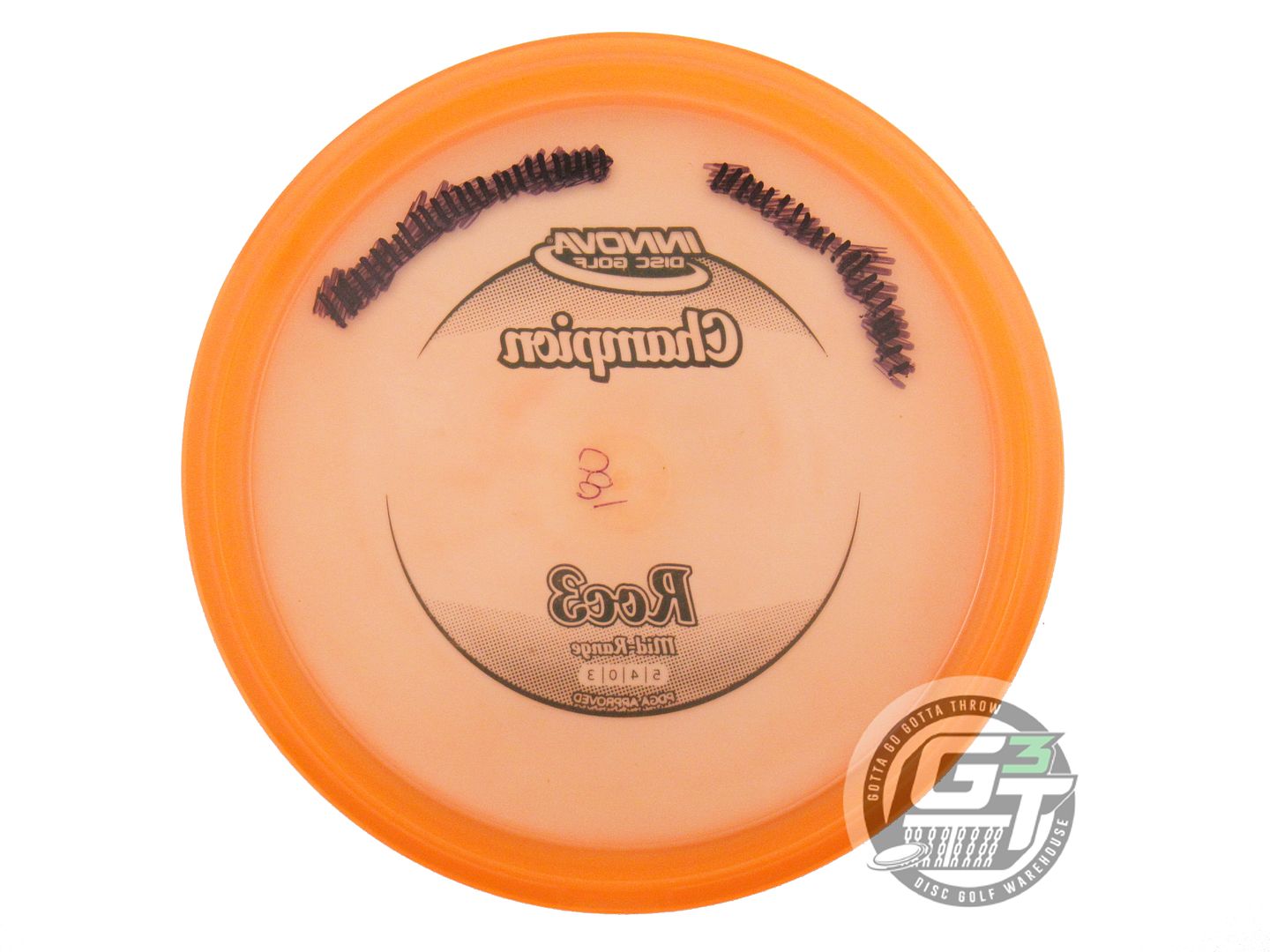 USED Innova Champion Roc3 180g Orange Black Stamp Midrange Golf Disc