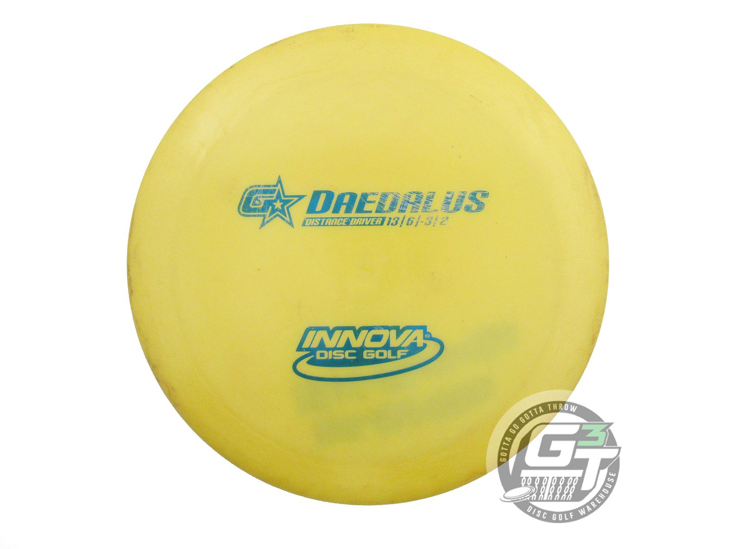 USED Innova GStar Daedalus 173g Yellow Blue Foil Distance Driver Golf Disc