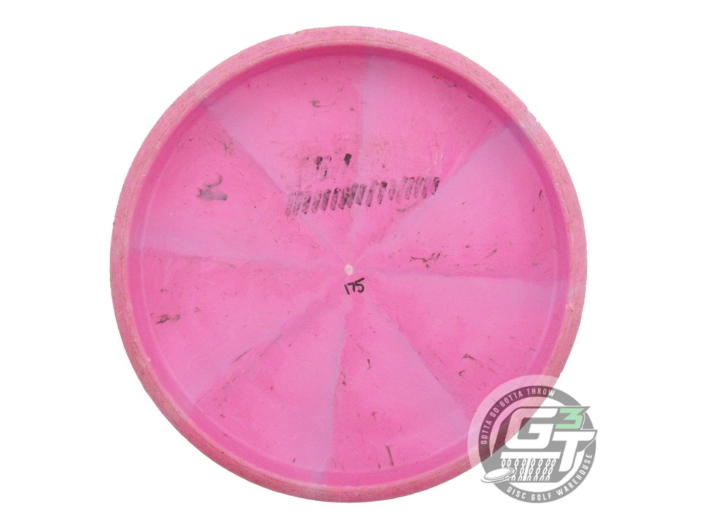 USED Discraft BRO-D Rubber Roach 175g Pink Wiped Stamp Putter Golf Disc