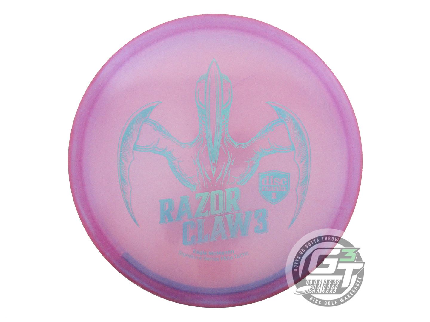 USED DiscMania RAZOR CLAW 3 Meta Tactic 173g Magenta Blue Holo Putter Golf Disc