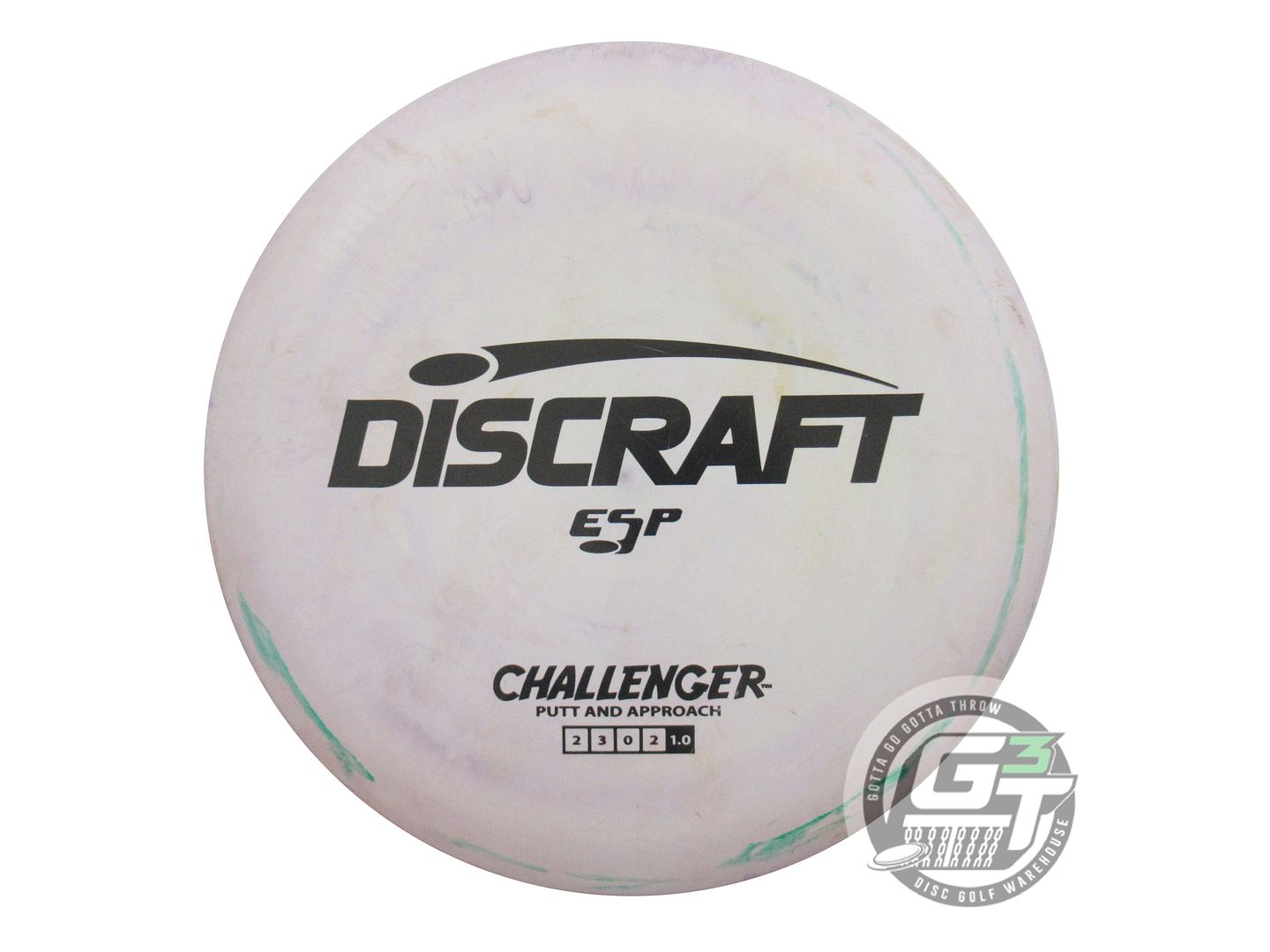 USED Discraft ESP Challenger 168g Lilac-Tan Black Stamp Putter Golf Disc