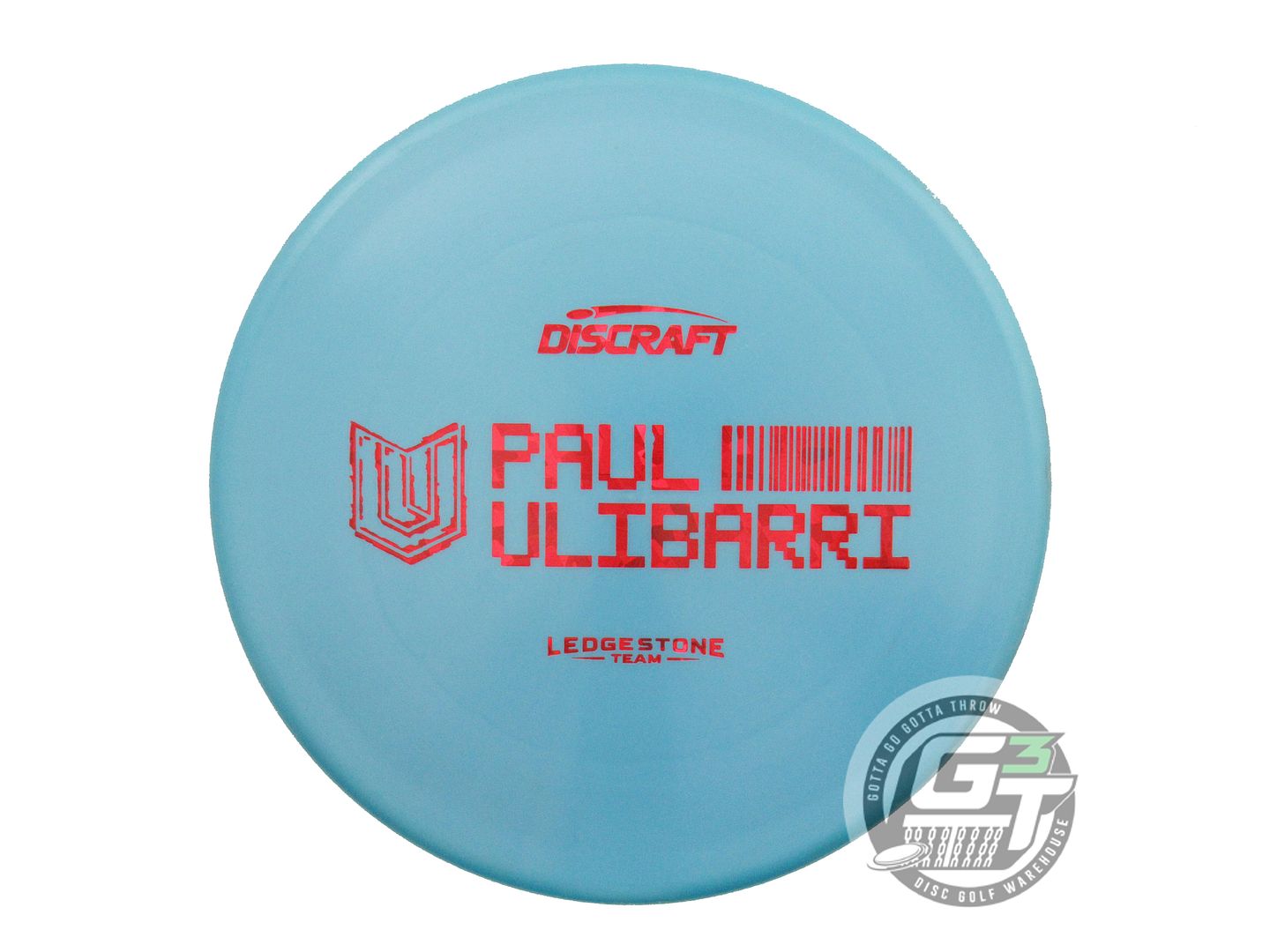 USED Discraft [LEDGESTONE] Titanium Zone 172g Teal Red Shatter Putter Golf Disc