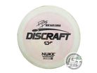 USED Discraft [PIERCE] ESP Nuke 175g Lt. Lime-Pink Black Stamp Driver Golf Disc