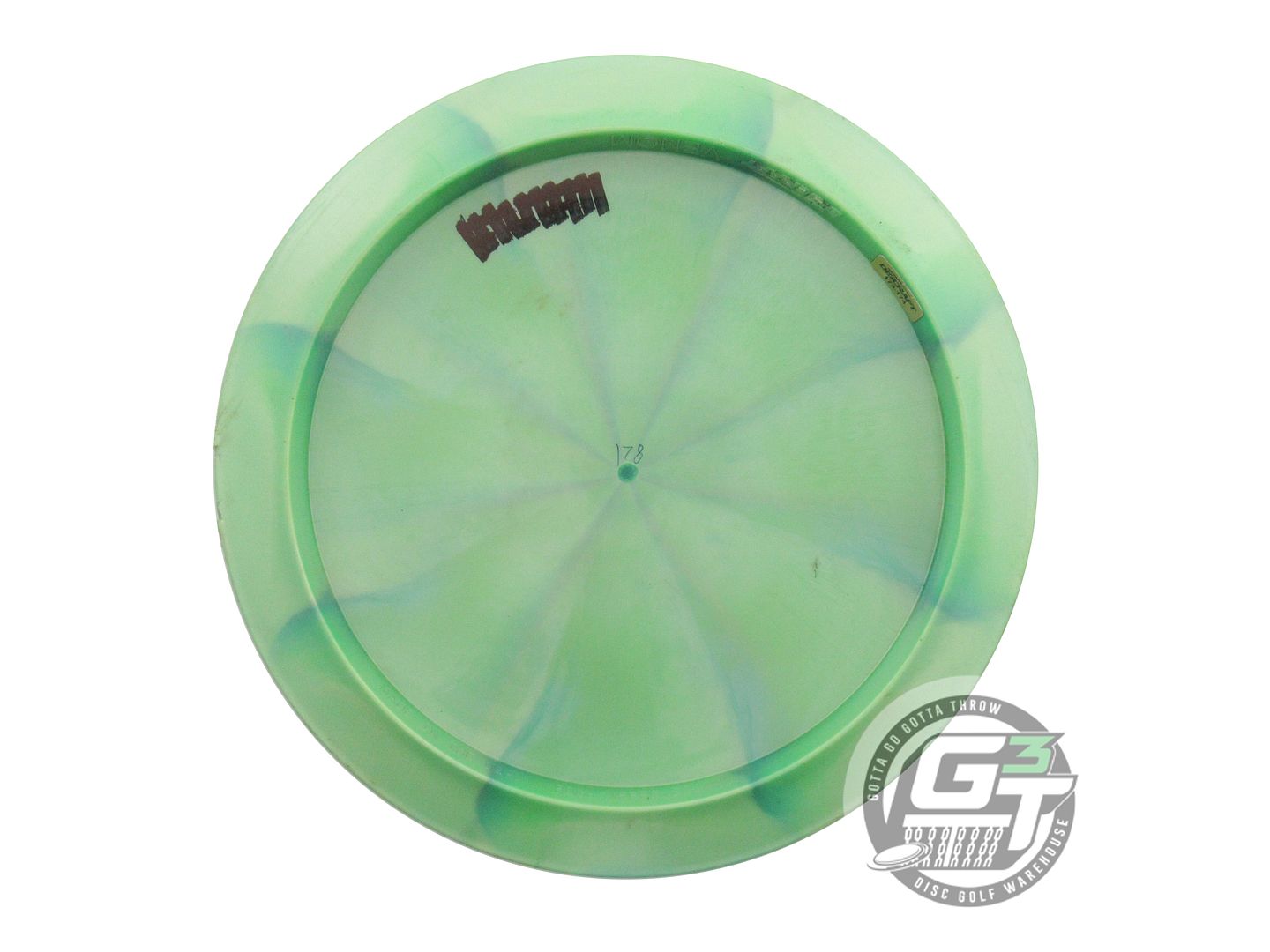 USED Discraft Titanium Venom 178g Lime-Green Distance Driver Golf Disc
