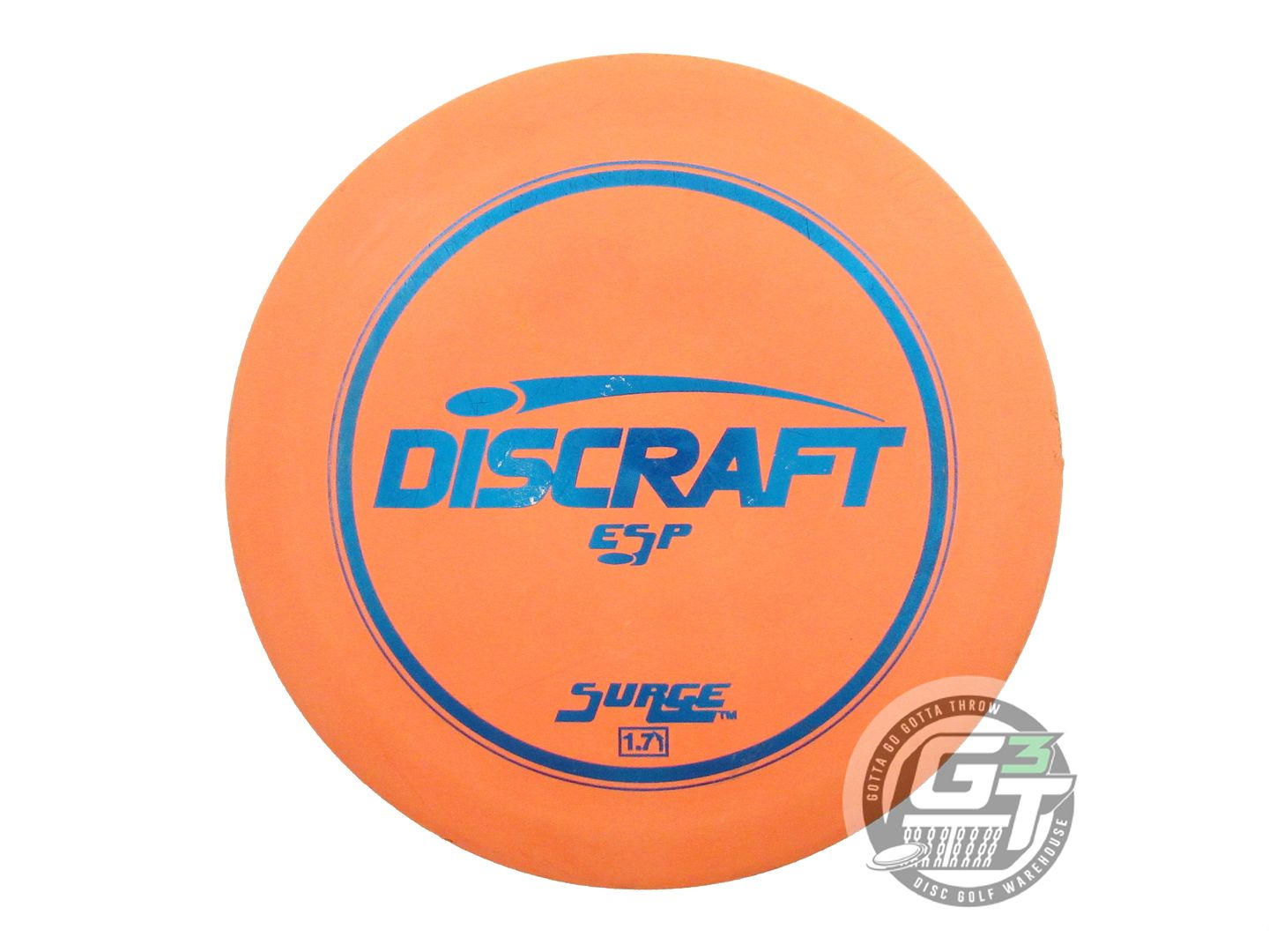 USED Discraft ESP Surge 175g Orange Blue Foil PFN OOP Distance Driver Golf Disc