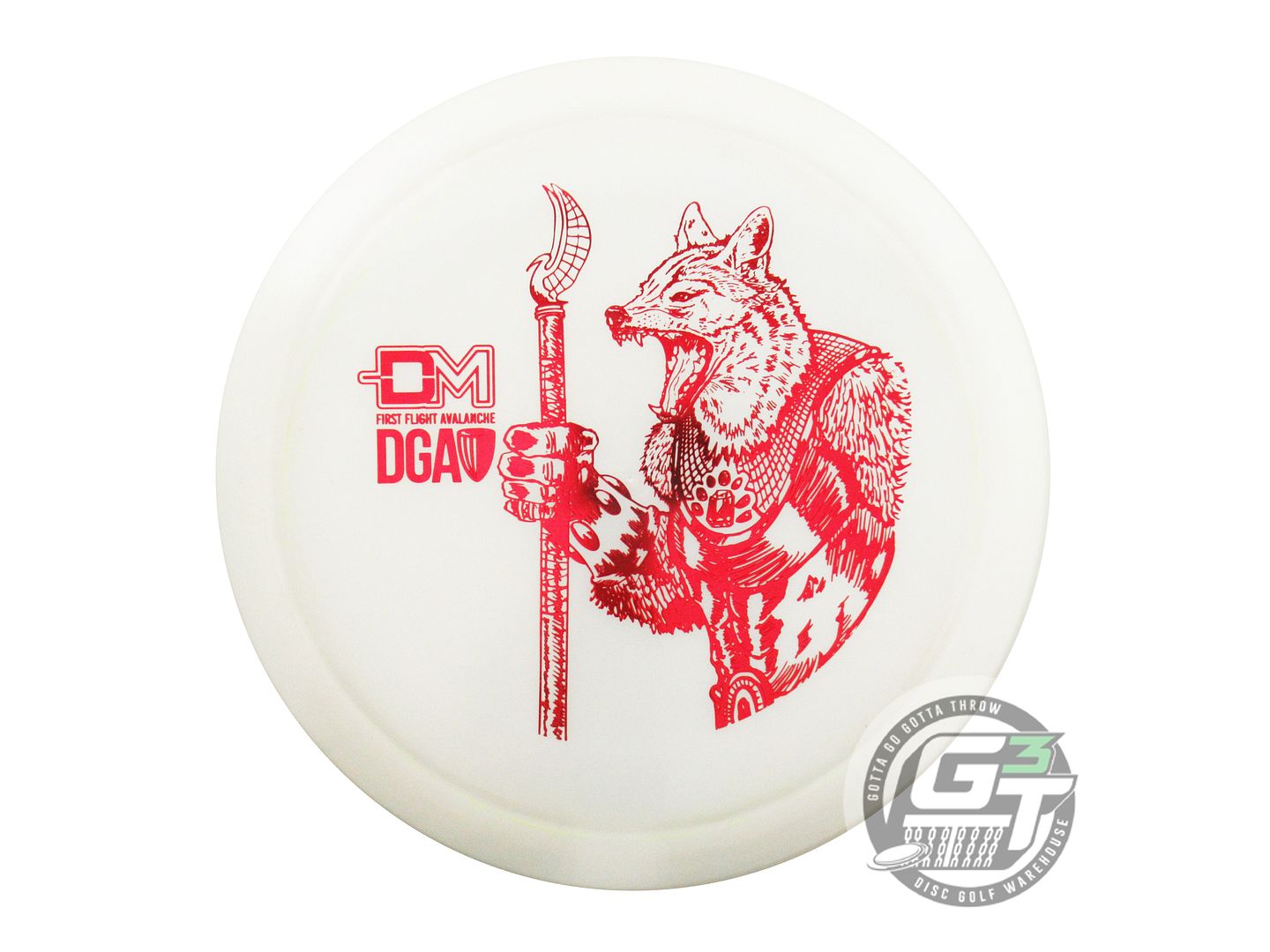 USED DGA FIRST RUN ProLine Avalanche 175g White Red Foil Fairway Driver Disc