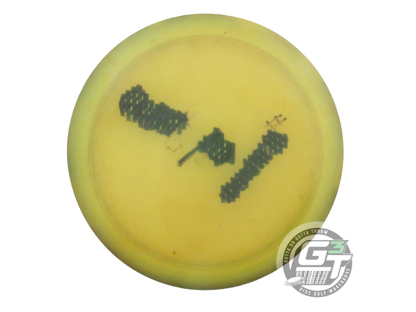 USED Discraft Elite Z Wildcat 169g Yellow Wiped Stamp Distance Driver Golf Disc