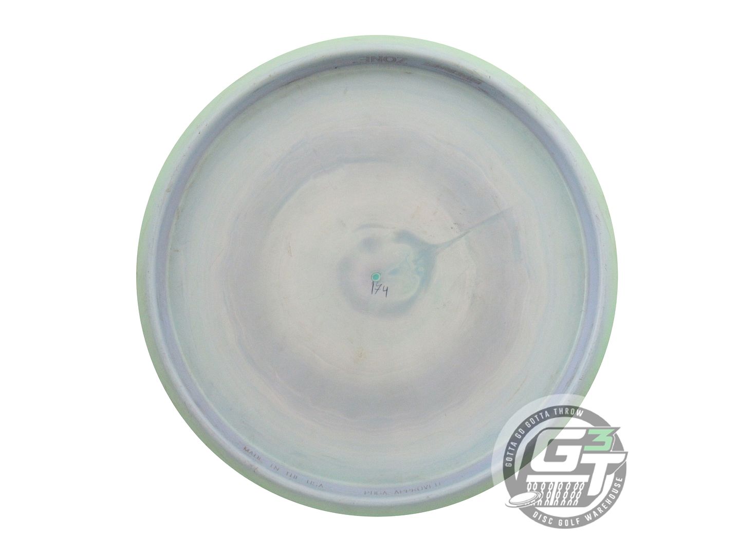 USED Discraft ESP FLX Zone 174g Sage-Lilac Gold Shatter Foil Putter Golf Disc