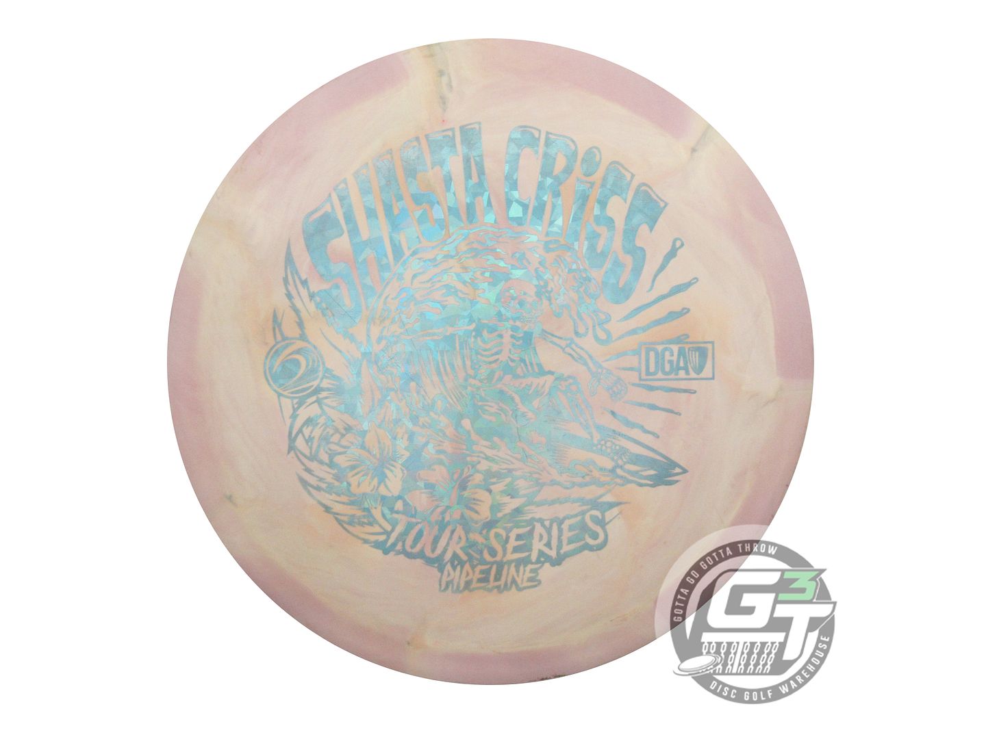 USED DGA [CRISS] ProLine Pipeline 174g Lilac-Mustard Fairway Driver Golf Disc